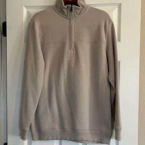 Arrow Men's Tan 3/4 Zip-Up Sweatshirt